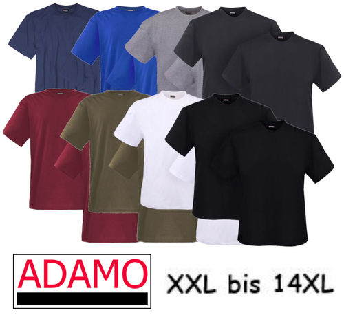ADAMO Doppelpack T-Shirt Kurzarm XXL bis 14XL  "Marlon"